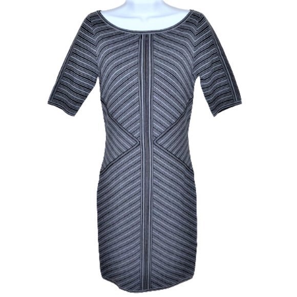 Cache Sweater Dress Striped Bodycon Knit Sheath Size S - Picture 1 of 7